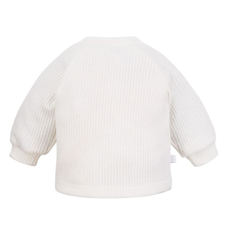 Sweter dziewczęcy, ecru, Eevi