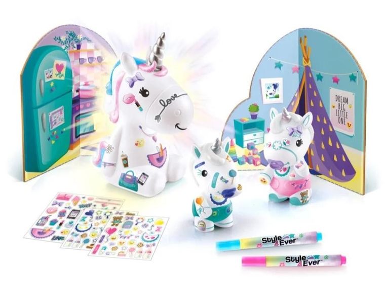 Świecące Dekorożce, Rodzinka Jednorożców DIY, figurki do dekorowania