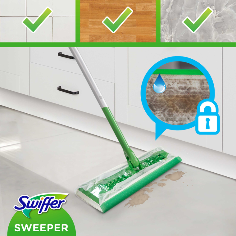 Swiffer, zestaw do sprzątania podłóg, mop i ściereczki do kurzu