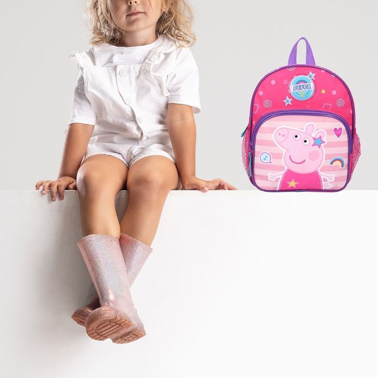 Świnka Peppa, plecak dla przedszkolaka, fuksja