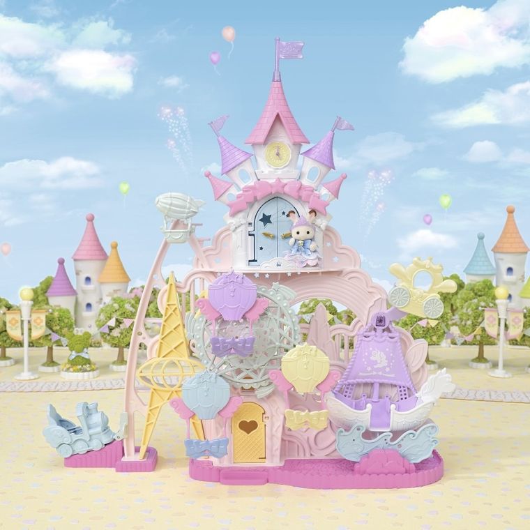 Sylvanian Families, 40th Anniversary, Wspaniała zabawa w Parku Rozrywki, zestaw z figurkami, 5841