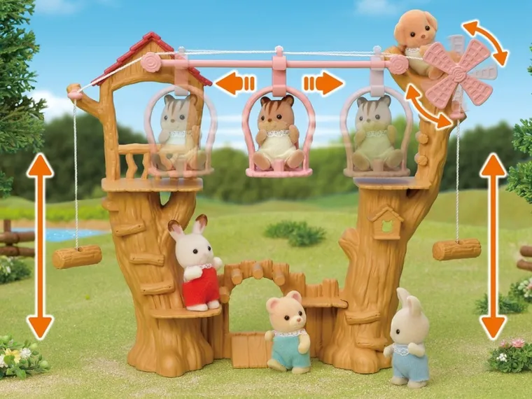 Sylvanian Families, Kolejka linowa z figurką, 5452