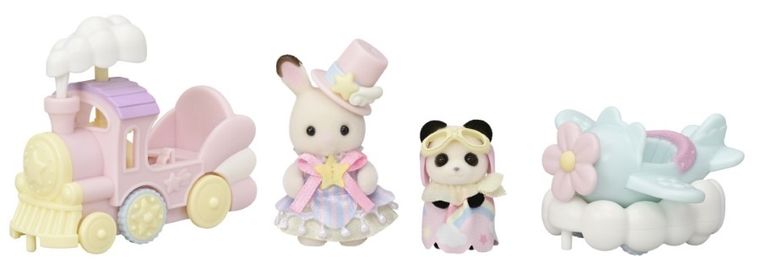 Sylvanian Families, Zabawne pojazdy z parku rozrywki, zestaw z figurkami, 5819