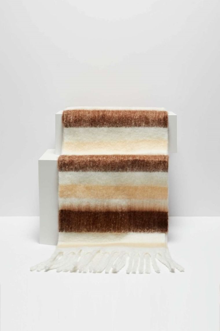 Szalik damski, beżowy, Moodo