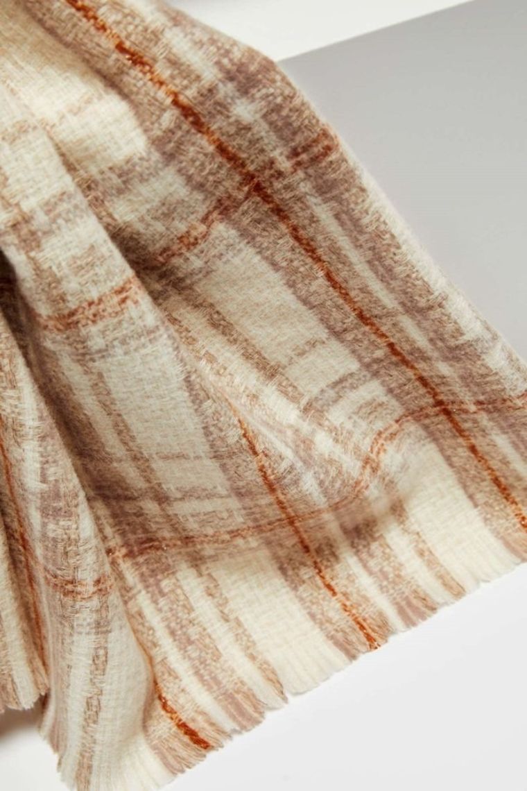 Szalik damski, beżowy, Moodo