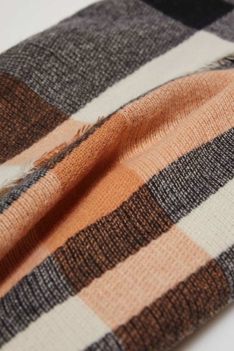 Szalik damski, pomarańczowy, Moodo