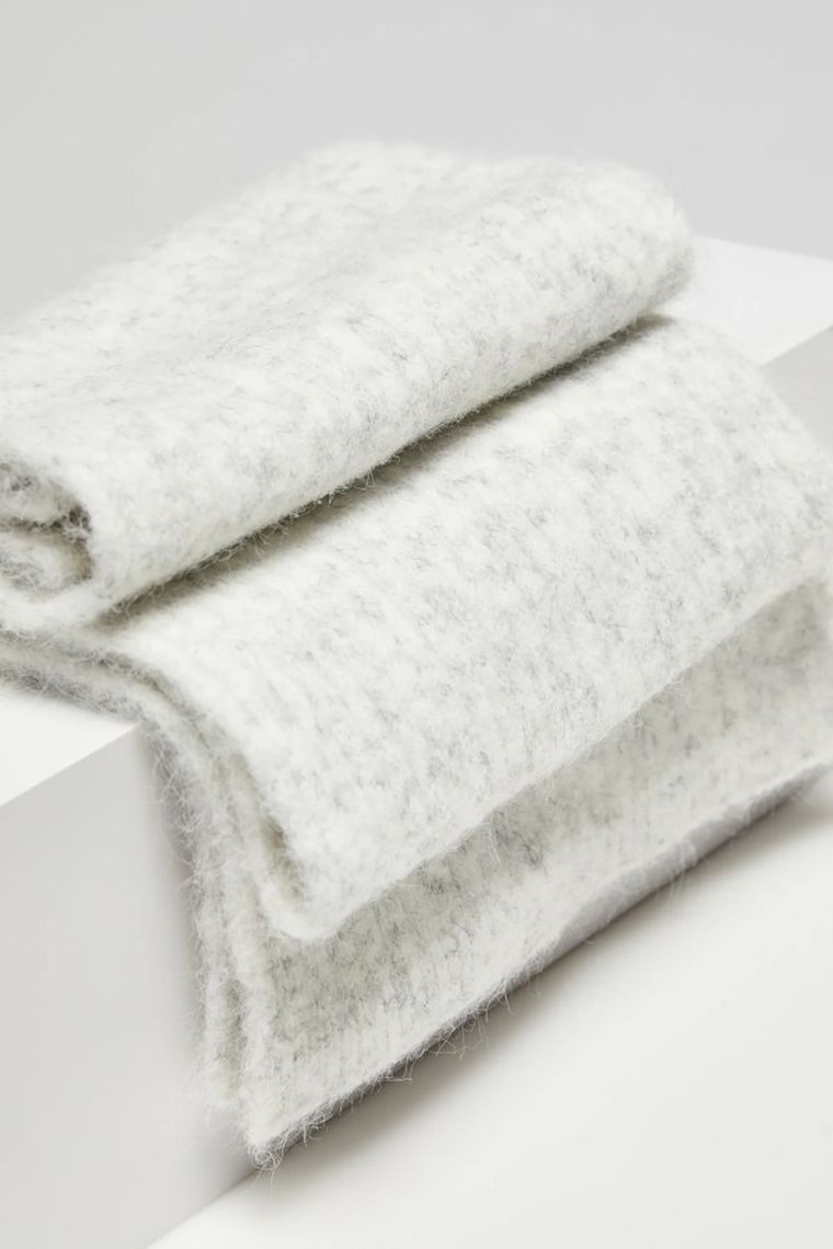 Szalik damski, szary, Moodo