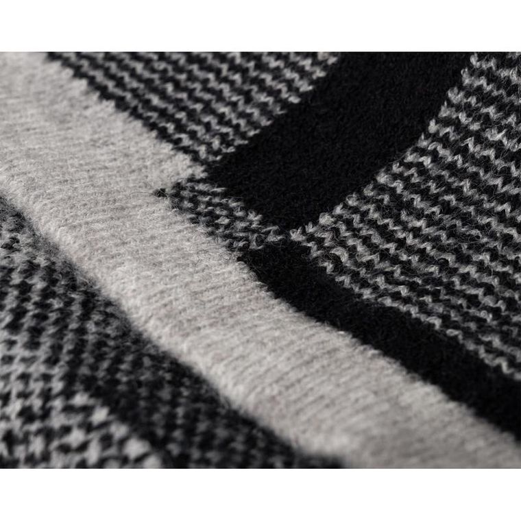 Szalik męski, szaro-czarny, Peterson