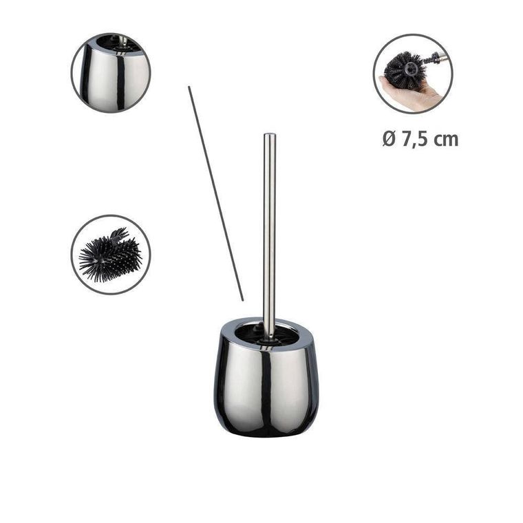 Szczotka do WC, Badi glamour, chromowana