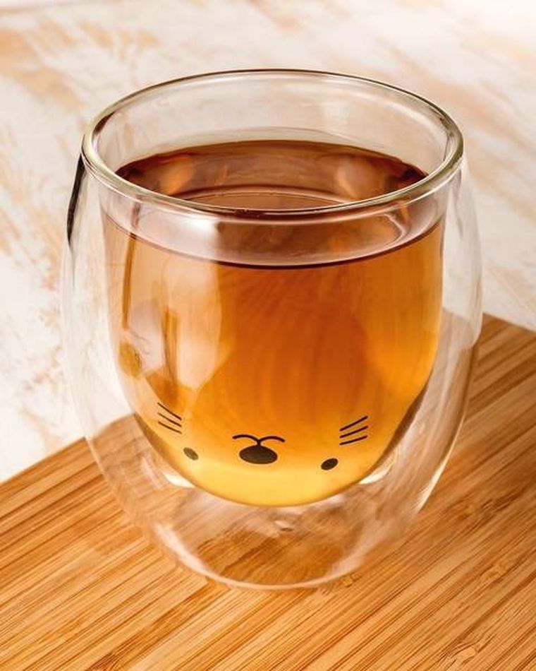 Szklanka z podwójnym dnem, kotek
