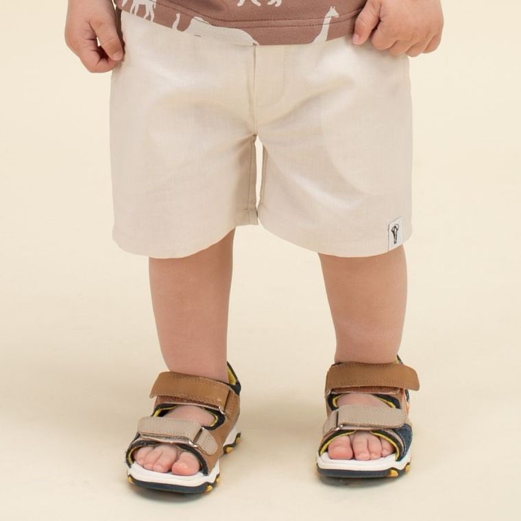 Szorty chłopięce, beżowe, Pinokio