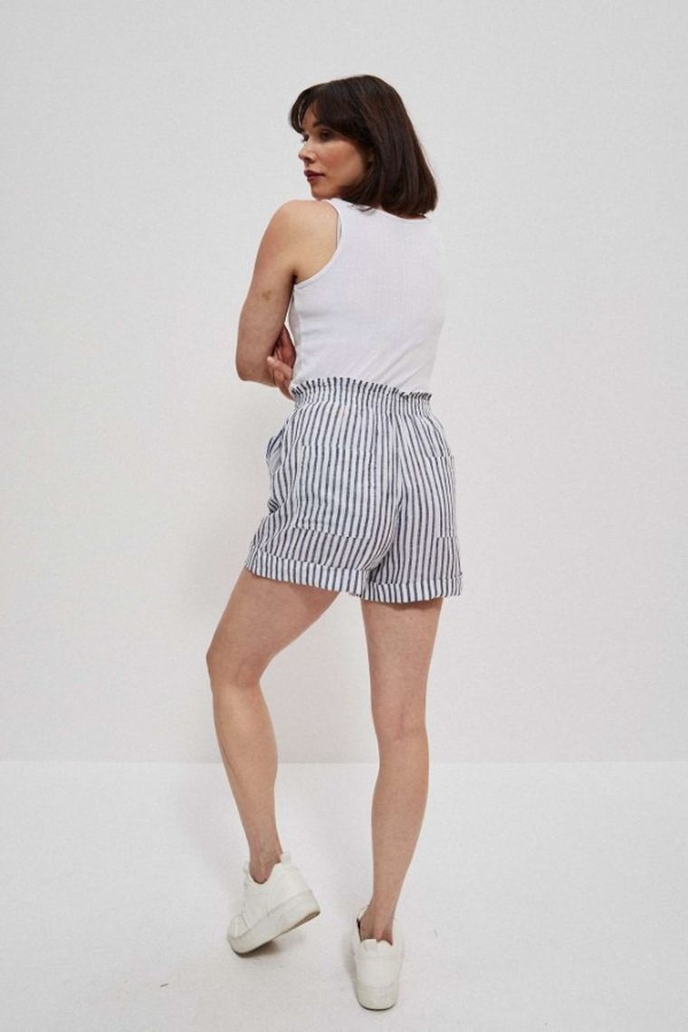 Szorty damskie, białe, Moodo