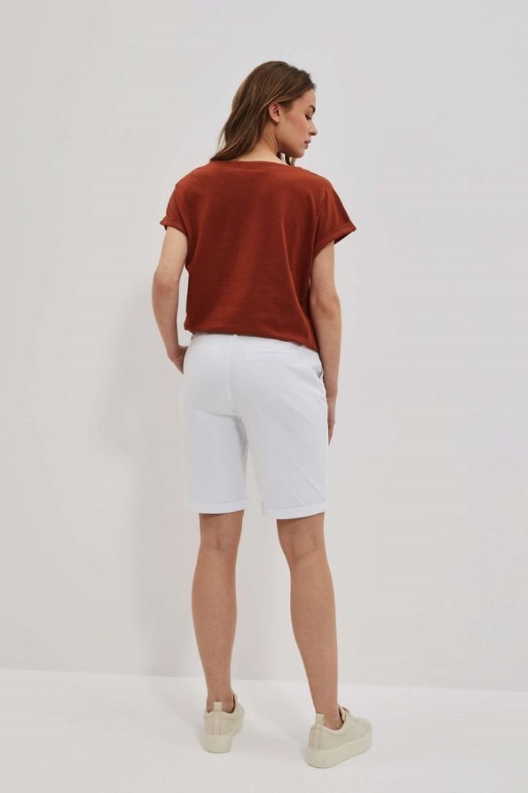 Szorty damskie, białe, Moodo