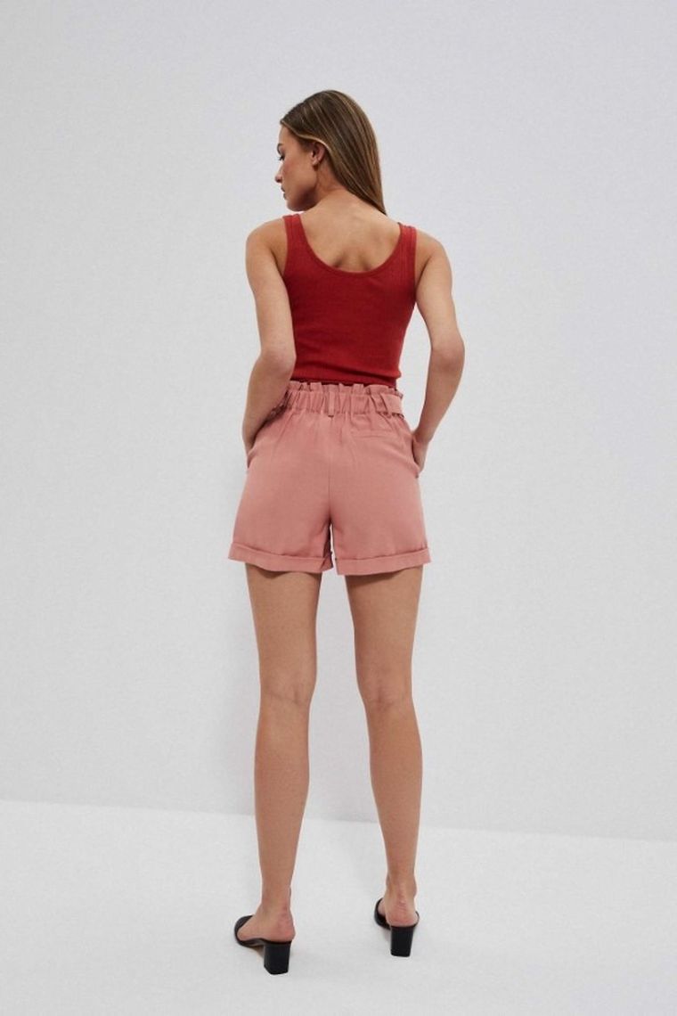 Szorty damskie, koralowe, Moodo