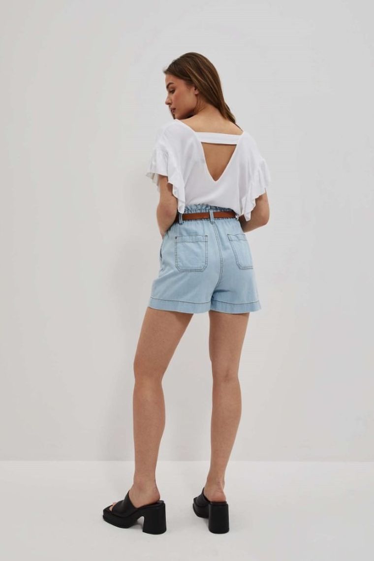 Szorty damskie, niebieskie, Moodo