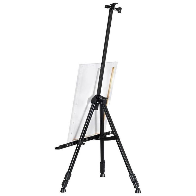 Sztaluga malarska z torbą, regulowana wysokość, metalowa czarna