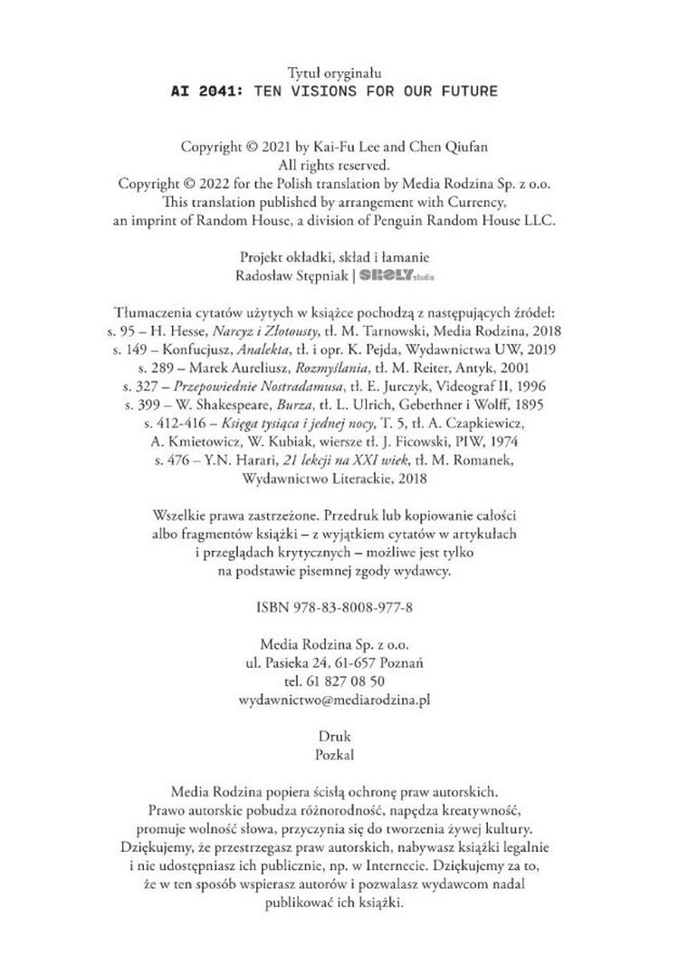 Sztuczna inteligencja 2041. 10 wizji przyszłości