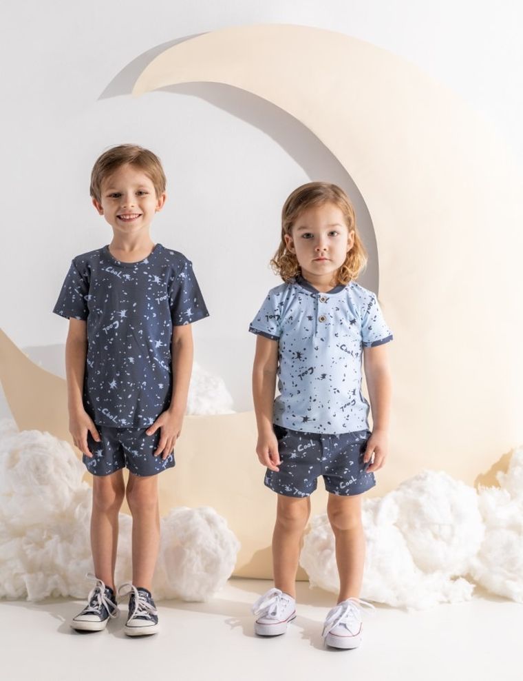 T-shirt chłopięcy, jasnoniebieski, Nicol