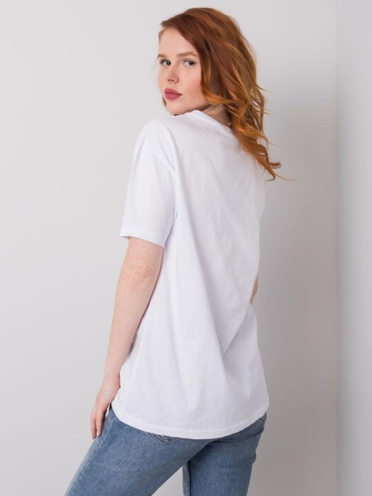 T-shirt damski, biały, H&B