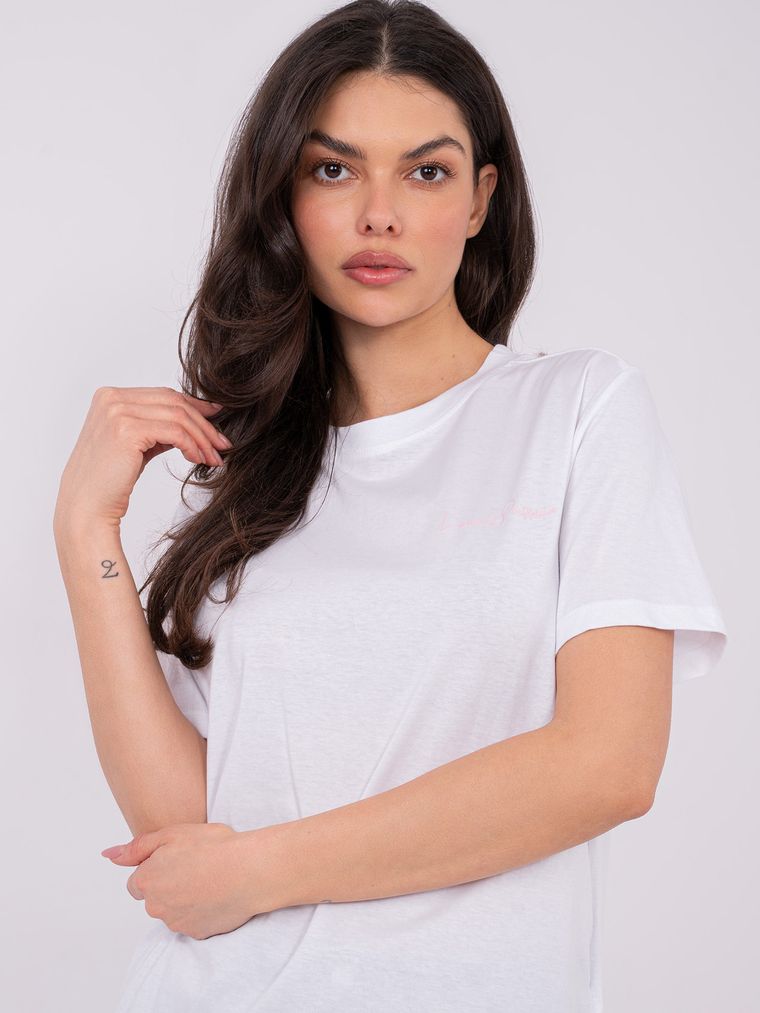 T-shirt damski, biały, Sublevel