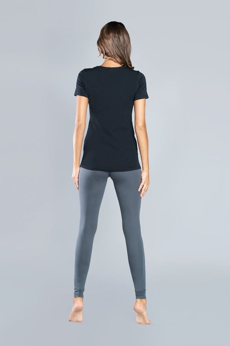 T-shirt damski, czarny, Ibiza, Italian Fashion