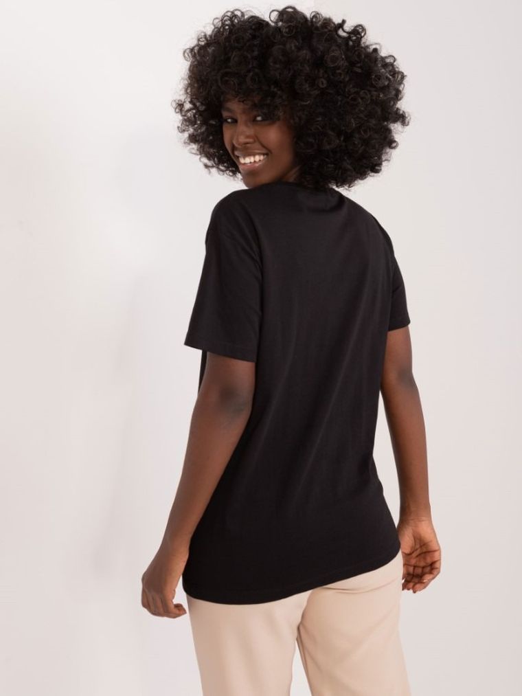 T-shirt damski, czarny, Mint