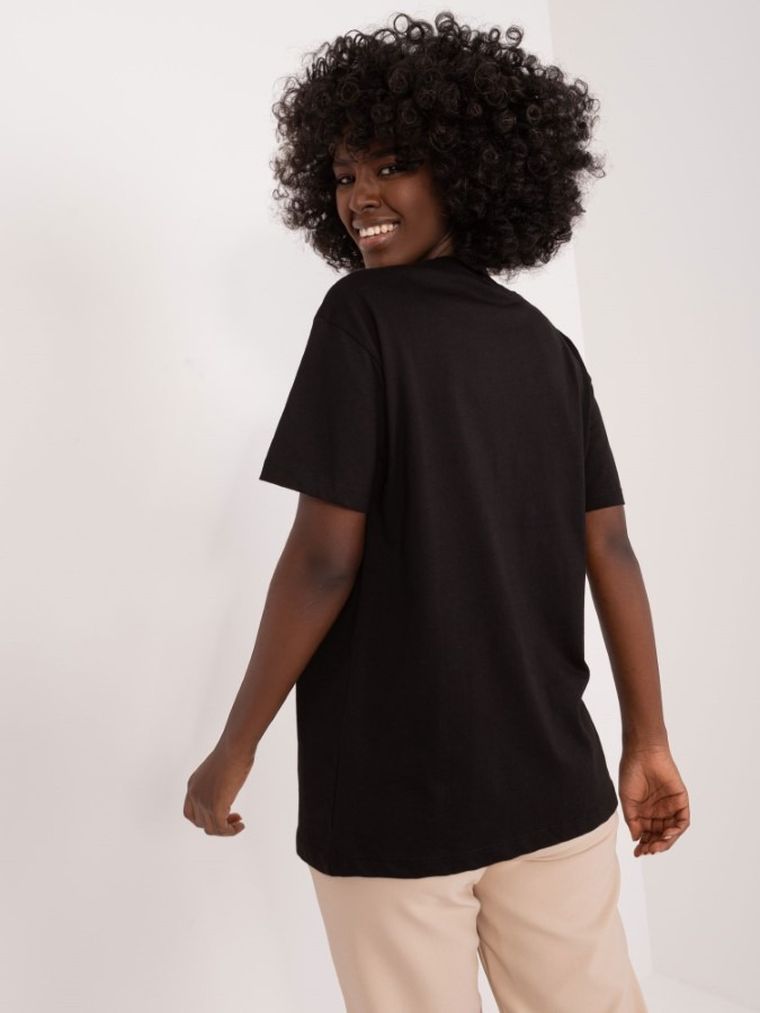 T-shirt damski, czarny, Mint