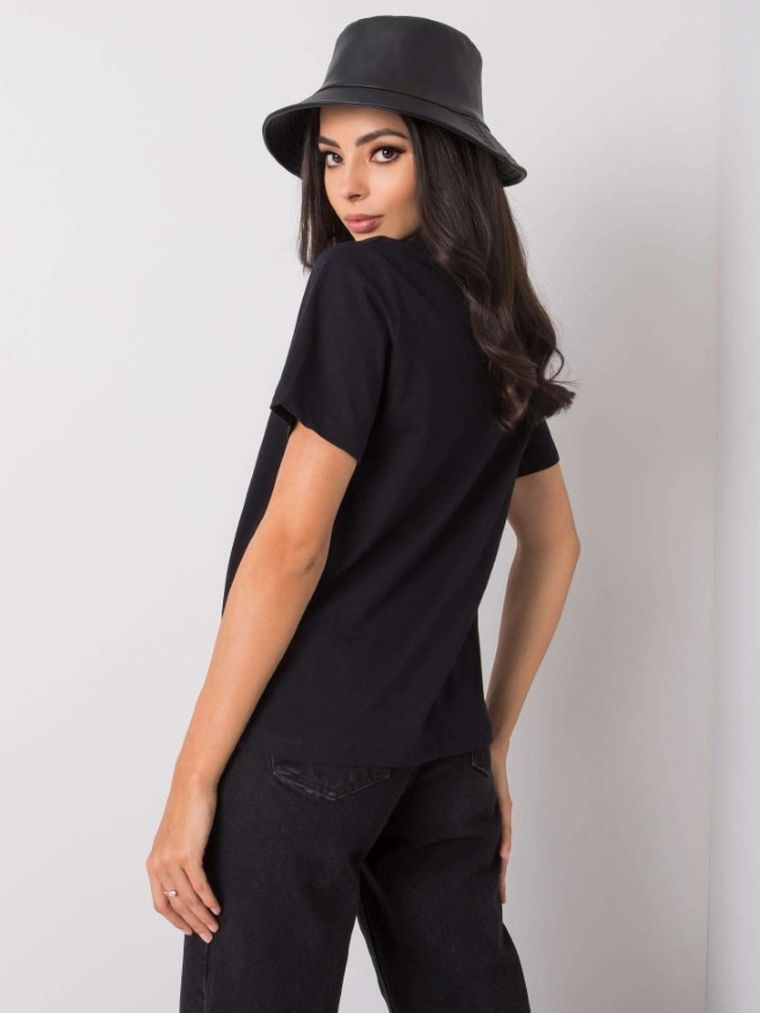 T-shirt damski, czarny, Pepper & Mint