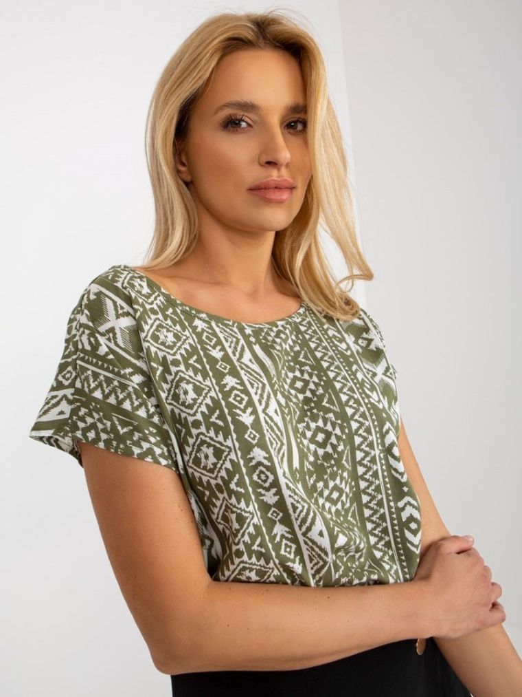 T-shirt damski, khaki, Sublevel