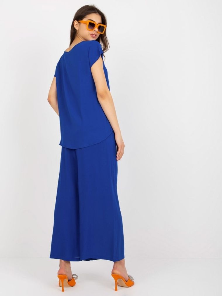 T-shirt damski, niebieski, Sublevel