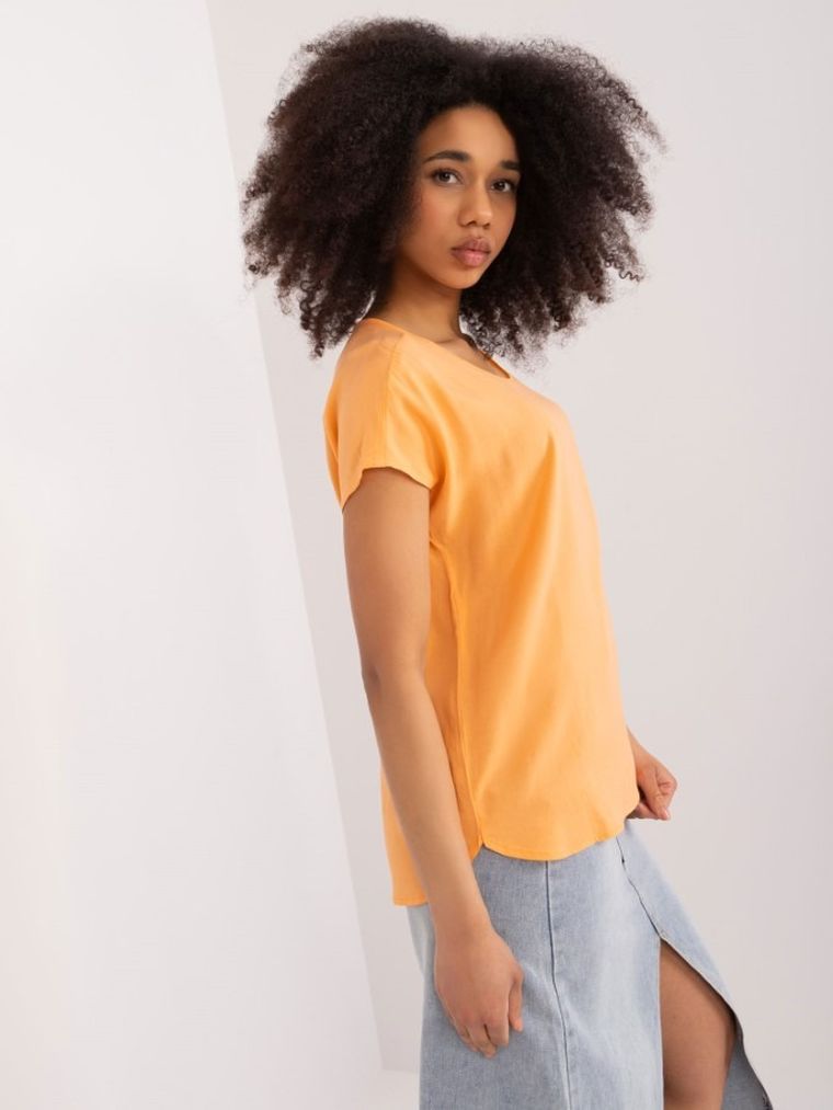 T-shirt damski, pomarańczowy, Sublevel