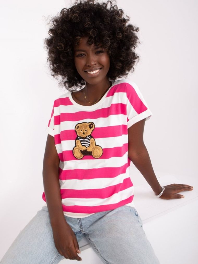 T-shirt damski, różowy, Relevance