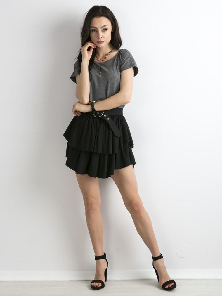 T-shirt damski, szary, Basic Feel Good