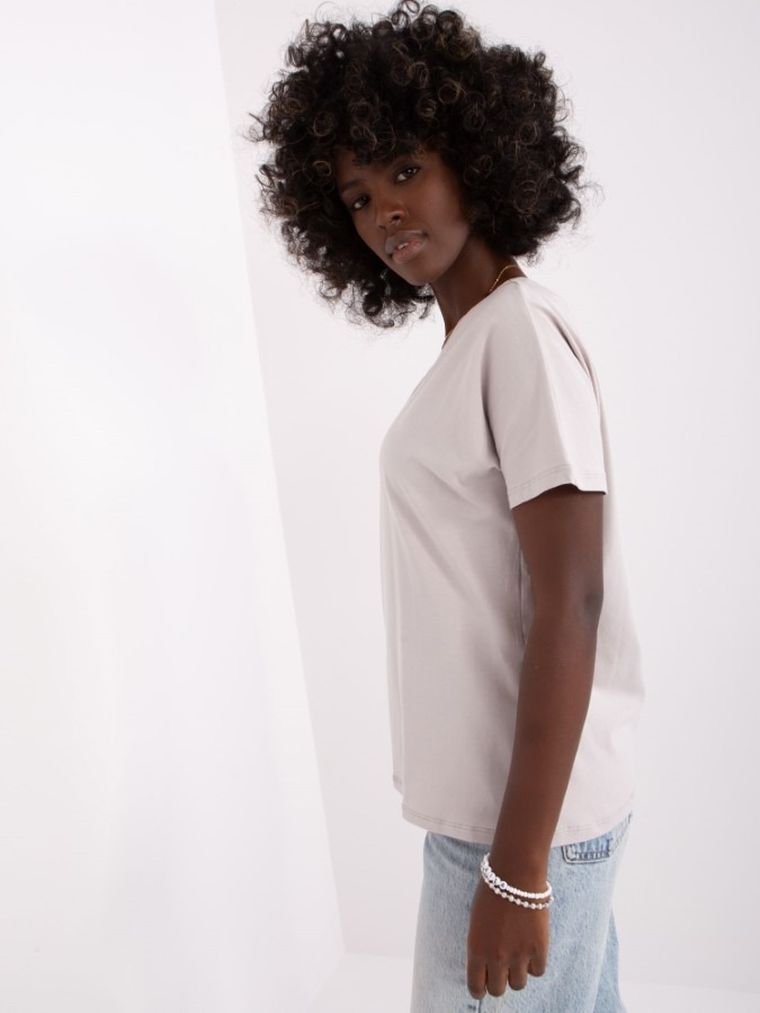 T-shirt damski, szary, Lily Rose