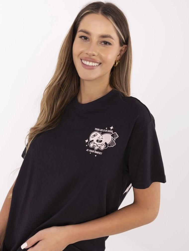 T-shirt damski, szary, Sublevel