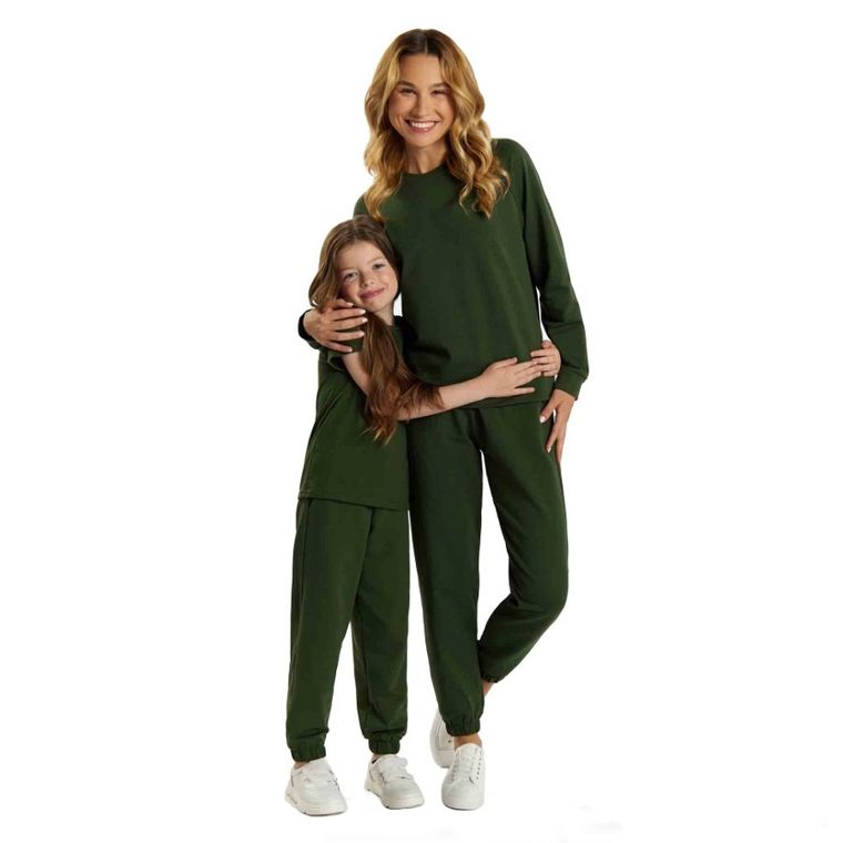 T-shirt dziewczęcy, khaki, Tup Tup