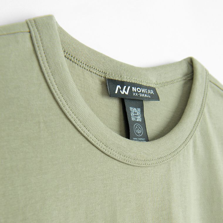 T-shirt regular z bawełny czesanej NOWEAR