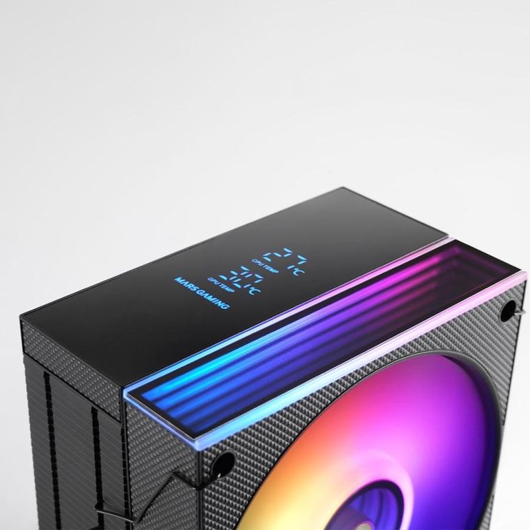Tacens, chłodzenie CPU, Mars MCPU-LCD 120 PWM 300W TDP LCD BK