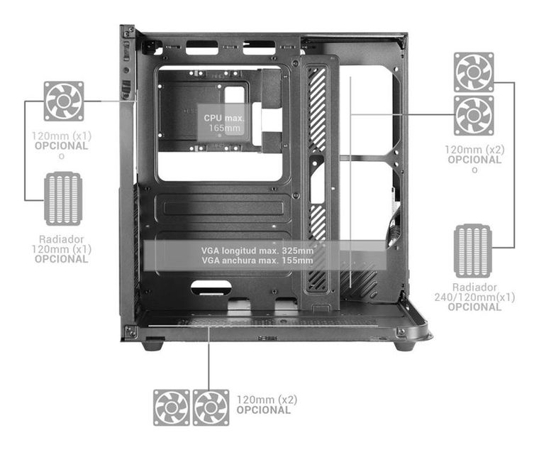 Tacens, Mars, obudowa komputerowa, MC-INFINIOLITE ATX
