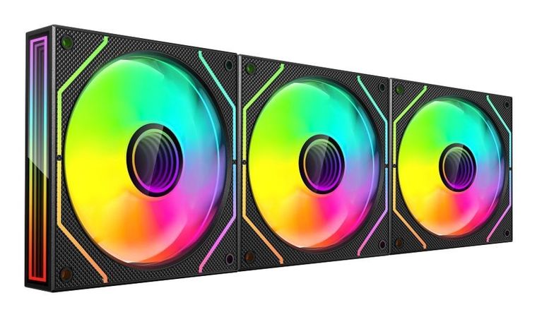 Tacens, Mars, wentylatory z hubem i pilotem, czarne, 120 mm, 3 szt.