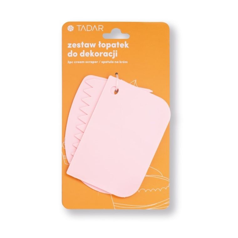 Tadar, silikonowe szpatułki do kremu, 3 szt.