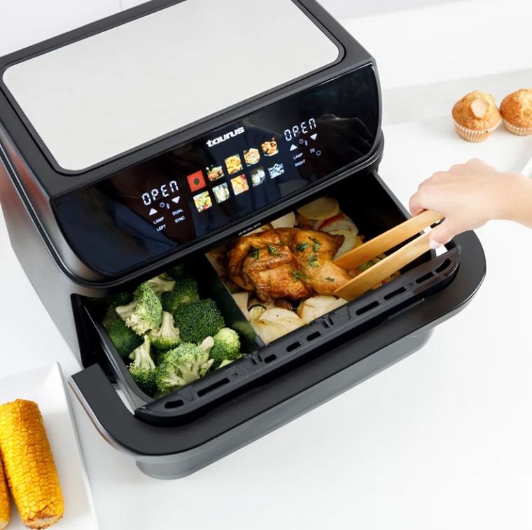 Taurus, frytownica beztłuszczowa, z długim koszem i grillem, 973004000