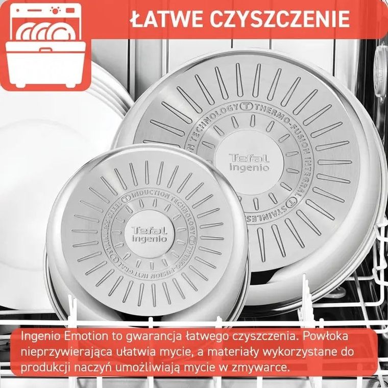 Tefal, Ingenio Emotion, zestaw garnków, L897S574, 5 elementów