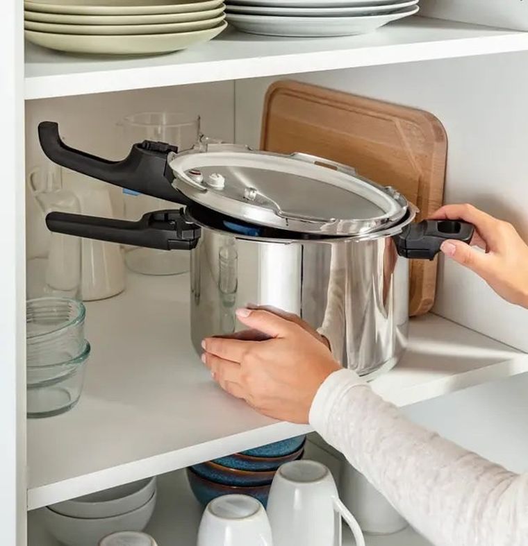 Tefal, Secure Trendy Pressure, szybkowar, srebrny, 6 l