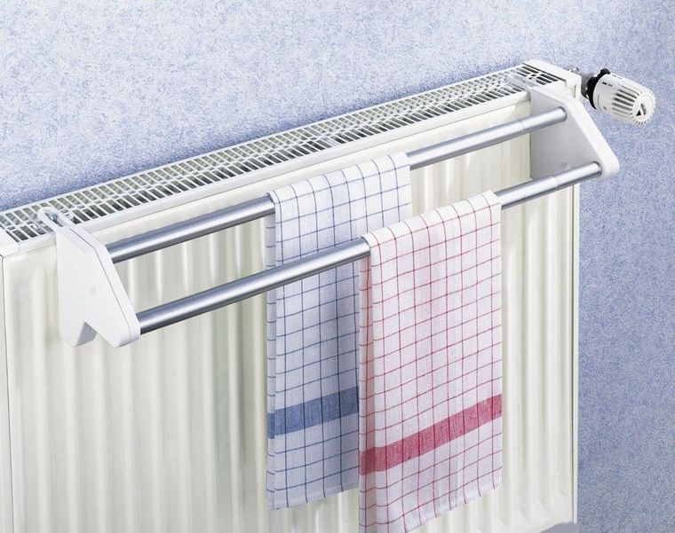 Teleskopowa suszarka na ubrania, Twin, na kaloryfer
