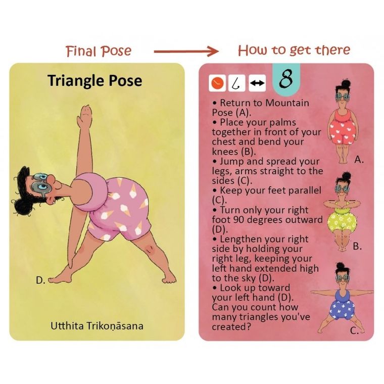 The Purple Cow, Rodzice i Dzieci, karty Doda Yoga, wersja angielska