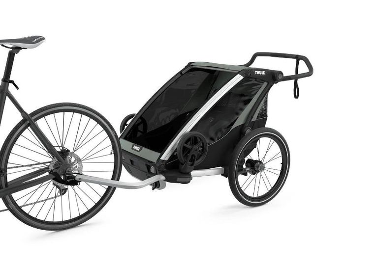 Thule, Chariot Lite 2, przyczepka rowerowa dla dziecka, Agave-Black