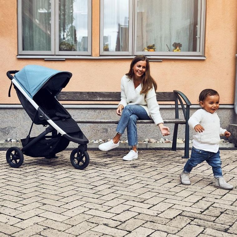 Thule, Spring, wózek spacerowy, Black/Soft Beige