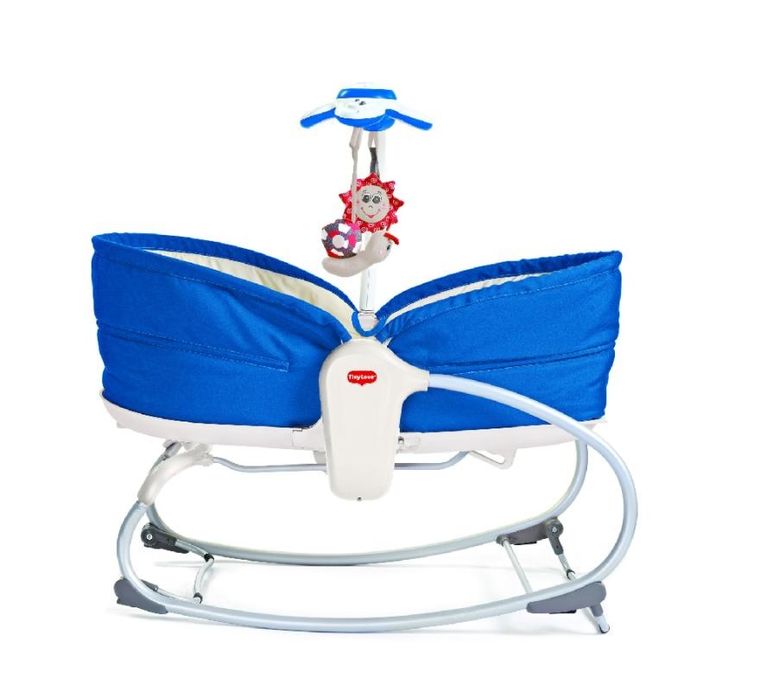 Tiny Love, Wielofunkcyjny leżaczek bujaczek łóżeczko, 3w1, niebieski