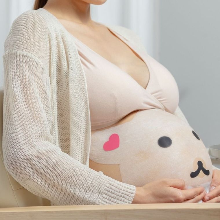 tntn mom's, nawilżająca maska na brzuch dla kobiet w ciąży, 7 szt.